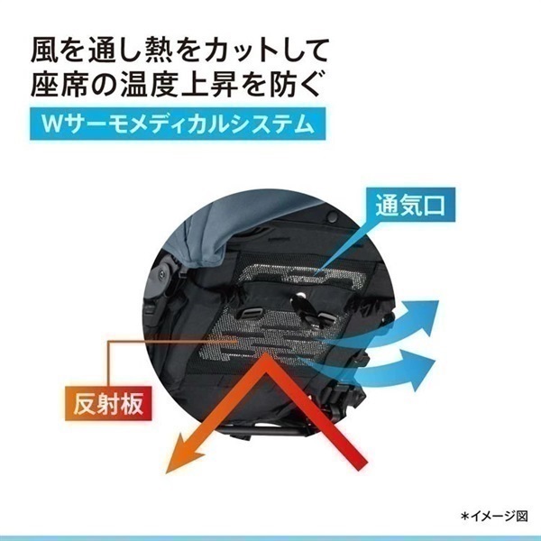 アップリカ ラクーナエアープラス グレー 1ヶ月～ 両対面 ベビーカー