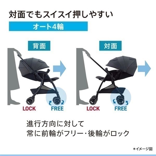 アップリカ ラクーナエアープラス グレー 1ヶ月～ 両対面