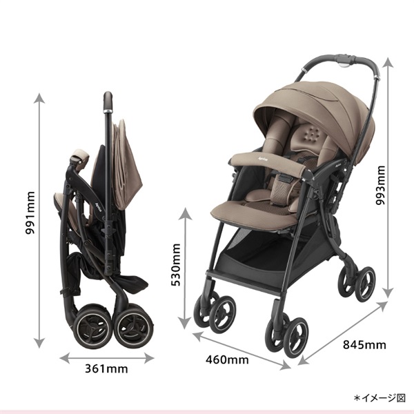 【さらに値下げ美品！最終セール】ラクーナ　アップリカ　ベビーカー　シンプル 10/7ｰ11/3 3000WAONポイント進呈】アップリカ ラクーナ