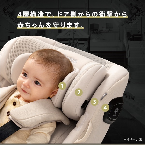 アップリカ クルリラ エックス プラス AB グレー 新生児