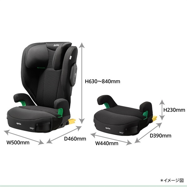 アップリカ ライドクルー ISOFIX AC ブラック 身長100cm～150cm