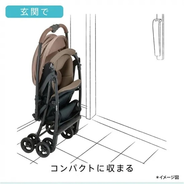 アップリカ カルーンエアー メッシュ AD アーシーベージュ 1ヶ月頃