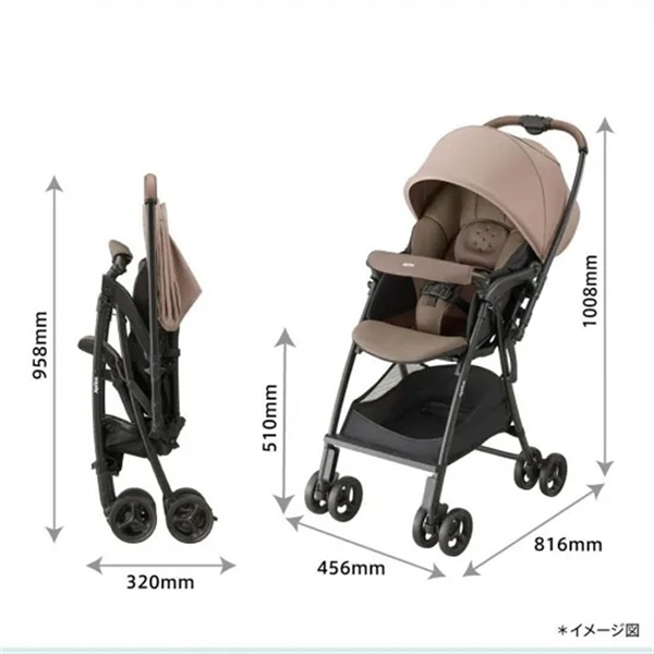 アップリカ カルーンエアー メッシュ AD アーシーベージュ 1ヶ月頃