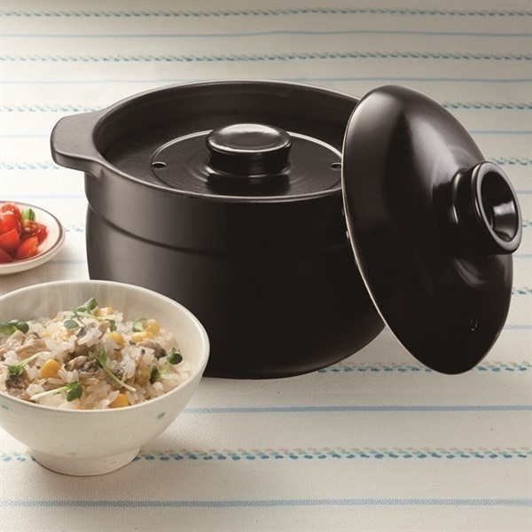 イシガキ デリッシュライフ レンジ＆直火対応炊飯土鍋二重蓋 2合