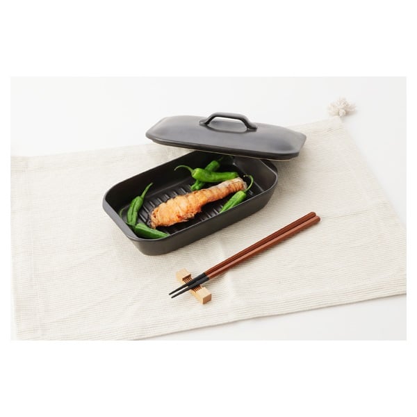 耐熱陶器 レンジ魚焼きプレート 蓋つき | イオンスタイルオンライン