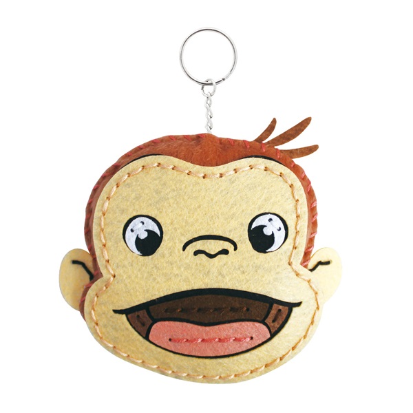 羊毛フェルトキーホルダー お猿のフランク お猿さん♪ | Chai Felt Design