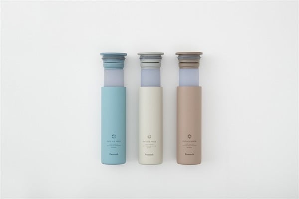 ピーコック　ミニアイスパック　ベージュ＆ホワイト＆ブルー3点セット　氷嚢　新品 ピーコック ミニアイスパック(携帯氷のう) ホワイト ABB-16W の