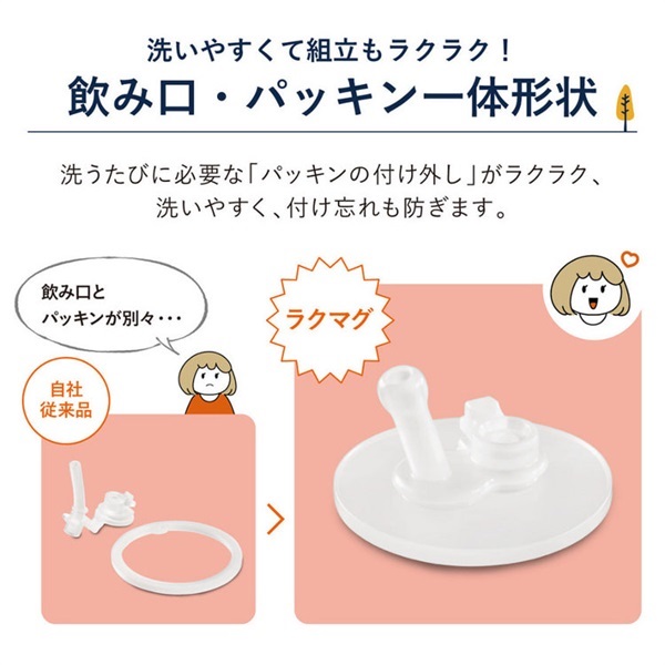 コンビ ラクマグ 漏れないストロー 340 ドナルドダック 6ヵ月頃