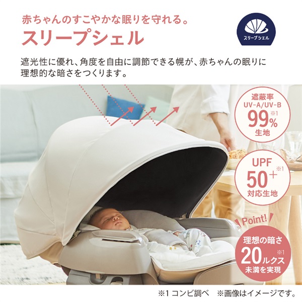 コンビ ネムリラ コードレス AUTO SWING SS ＋ ナチュラルベージュ