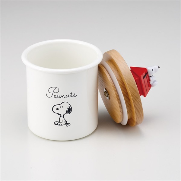 スケーター マスコット付キャニスター スヌーピー PEANUTS SNOOPY