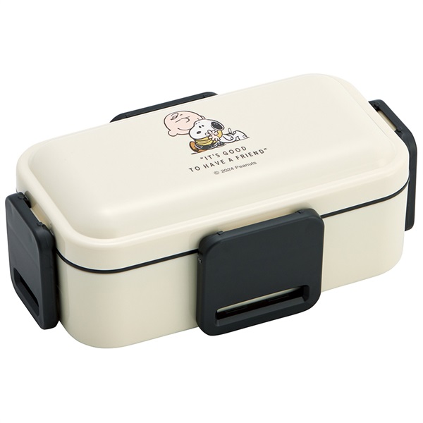 スケーター 2段ふわっと弁当箱 スヌーピー バッジ PEANUTS SNOOPY