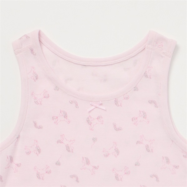 オーガニックコットン タンクトップ2枚組インナー 柄 GIRLS 女の子