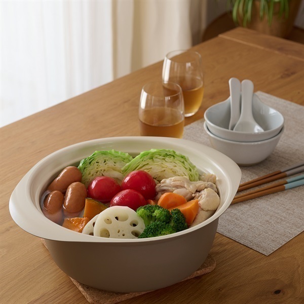 ホームコーディ 深型軽量セラミックコート卓上鍋 IH対応 | イオン