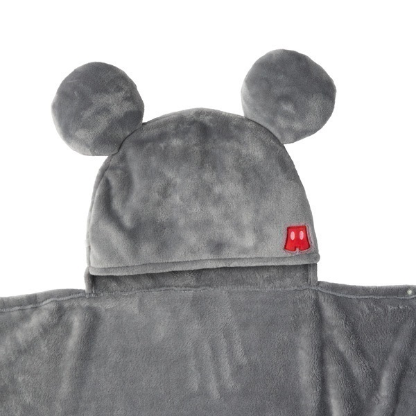 【Sleep】Mickey/ポンチョ チャコールグレー ホームコーディ ディズニー フード付き3WAYポンチョ ミッキー | イオン
