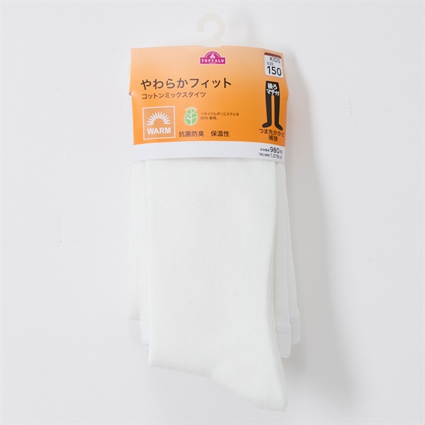 コットンミックスタイツ つま先かかと補強 男の子 女の子 トップ