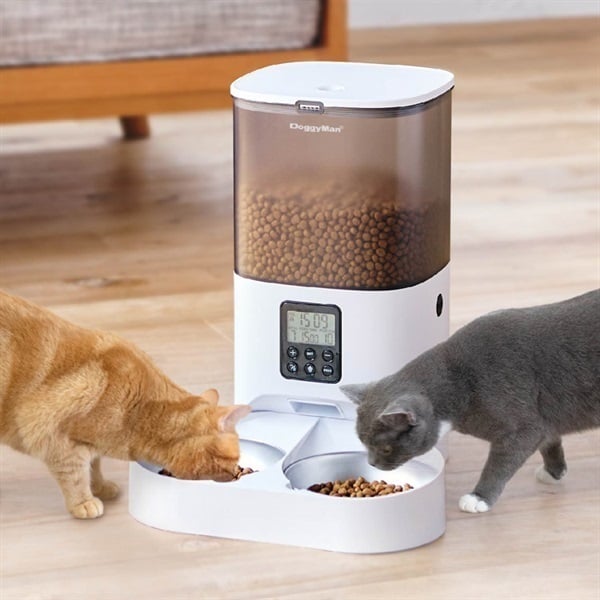 ドギーマンハヤシ なかよく食べる自動給餌食器ツイン 6L | イオン