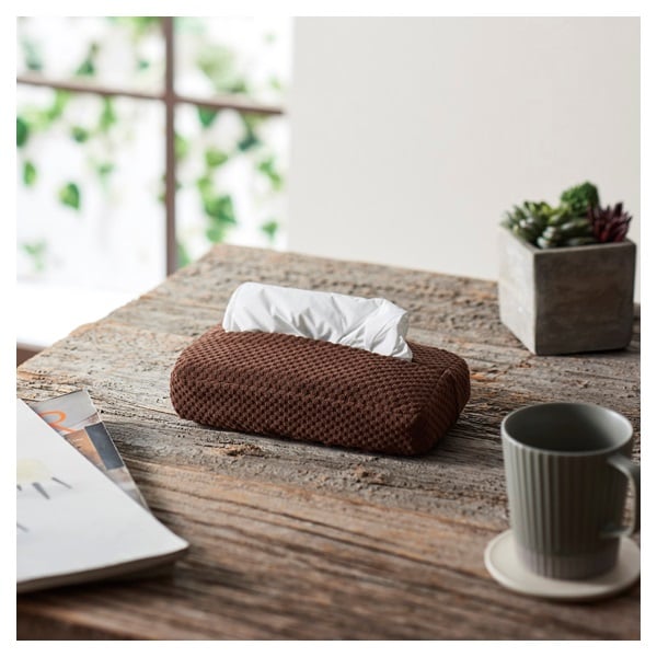 ストレッチティッシュカバー ソフトパック用 ブロック柄 | イオン