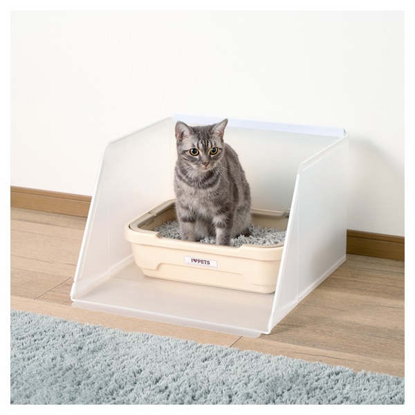 猫トイレ用飛散ガード プラスクリーン キャット Sサイズ 1個 ボンビ
