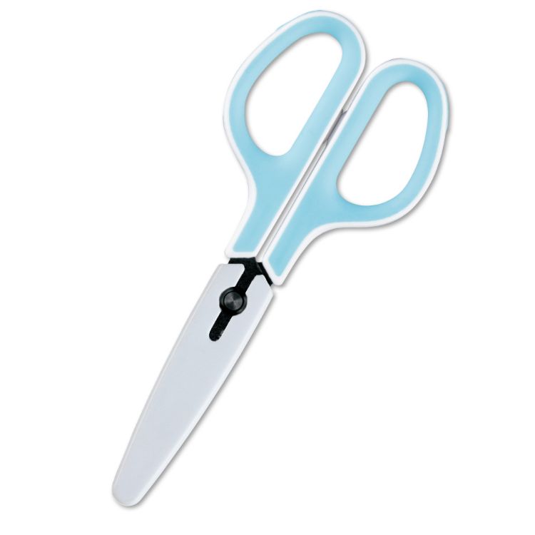 ハサミ フィットカットカーブフッ素ブルー プラス | イオン
