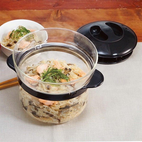 ハリオ ガラスのレンジご飯釜 1～2合 | イオンスタイルオンライン 衣料