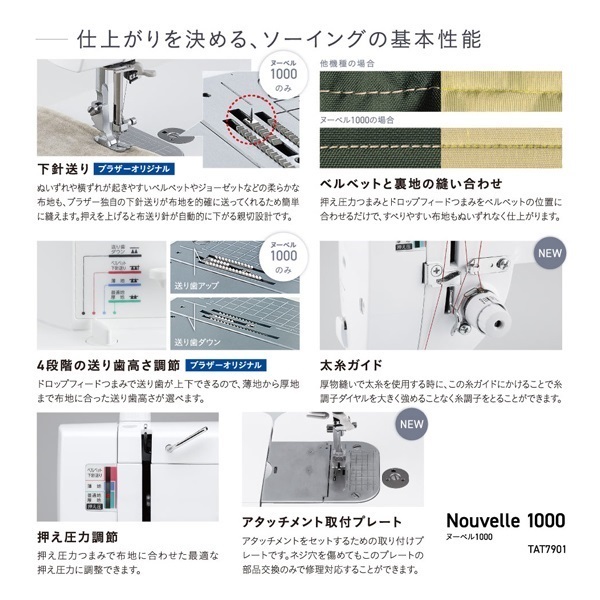 ブラザー 職業用ミシン Nouvelle1000 | イオンスタイルオンライン 衣料
