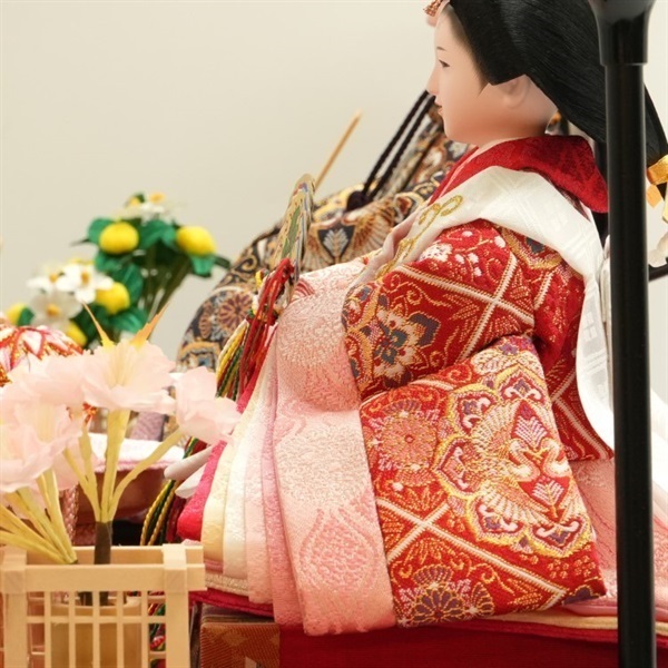 完売】吉德 親王ケース飾り「まり桜」 322991 4979866414947 ひな人形