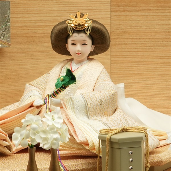 完売】吉德 親王ケース飾り「金彩突板屏風」322968 4979866459665