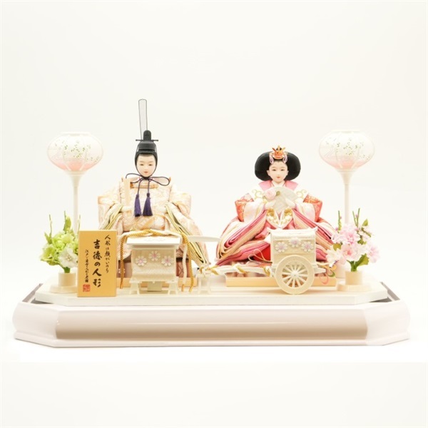 ひな人形 吉德 親王ケース飾り「金彩枝垂桜」322566 4979866870477 ひな人形