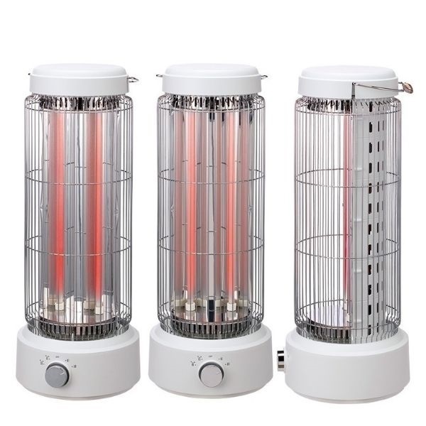 YUASA レトロ調首振り電気ストーブ YCT-D800DW | イオンスタイル