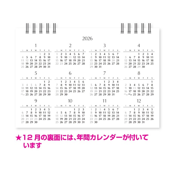 2026年】 卓上カレンダー デスクスケジュール | イオンスタイル
