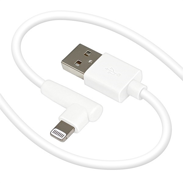 Atoライトニング柔らかケーブルL字型2.4A1m R10CAAL2A07 テレホン 