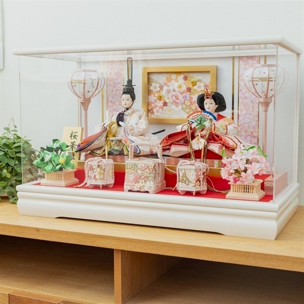 柴崎 親王ケース飾り｢桜華雛」 4994142250637 ひな人形 雛人形