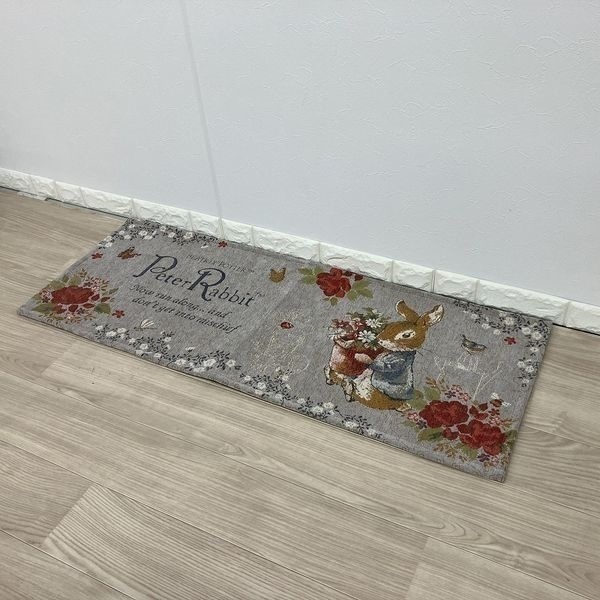 【美品】ピーターラビット　マット　木製　イギリス　置物　インテリア　A1464 美品】ピーターラビット マット 木製 イギリス 置物 インテリア A1464