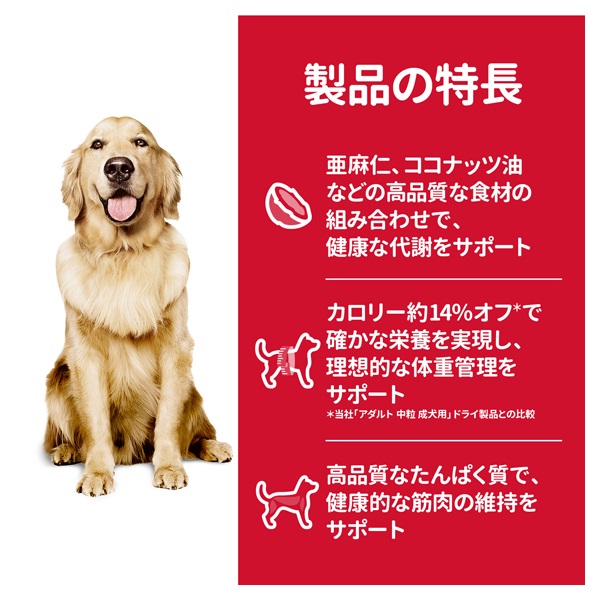 ヒルズ サイエンス・ダイエット 減量サポート 中粒 1歳以上の成犬