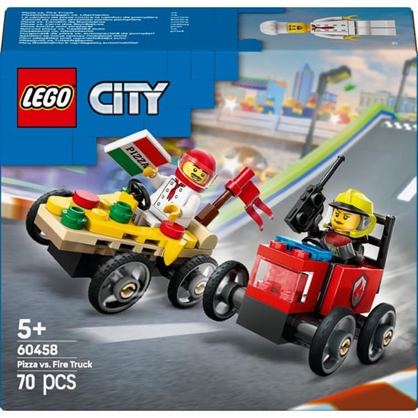 レゴ(LEGO) シティ ピザ屋と消防車 レースカーパック 60458