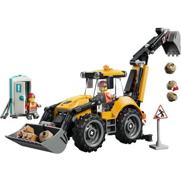 レゴ(LEGO) シティ 黄色のバックホーローダー 60480 5702018056806