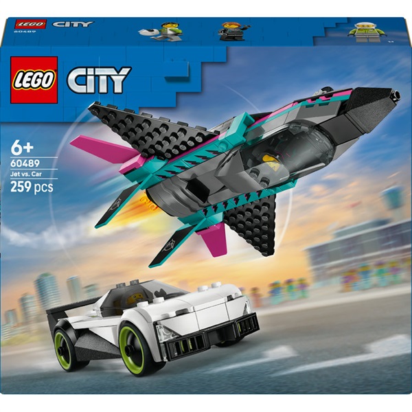レゴ(LEGO) シティ ジェット機とスポーツカーのスピード対決 60489