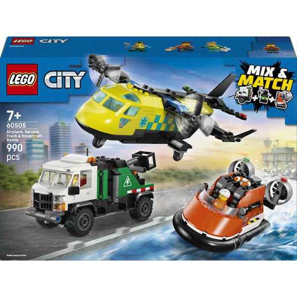 レゴ(LEGO) シティ 飛行機・整備用トラック・ホバークラフト コンボ