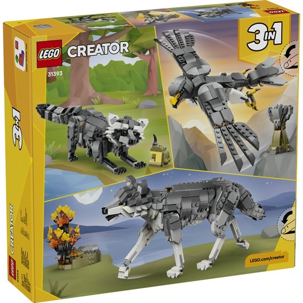レゴ(LEGO) クリエイター 森のどうぶつ：ハイイロオオカミ 31393