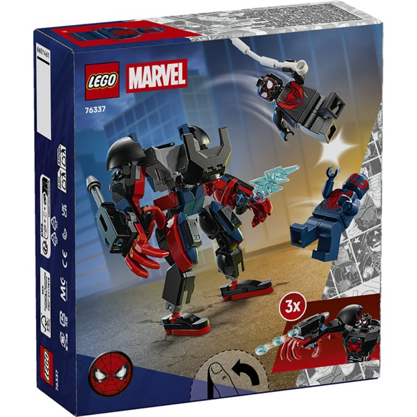 60枚 ④ レゴ(LEGO) マーベル マイルズ・モラレスのメカスーツとスパイダーマン