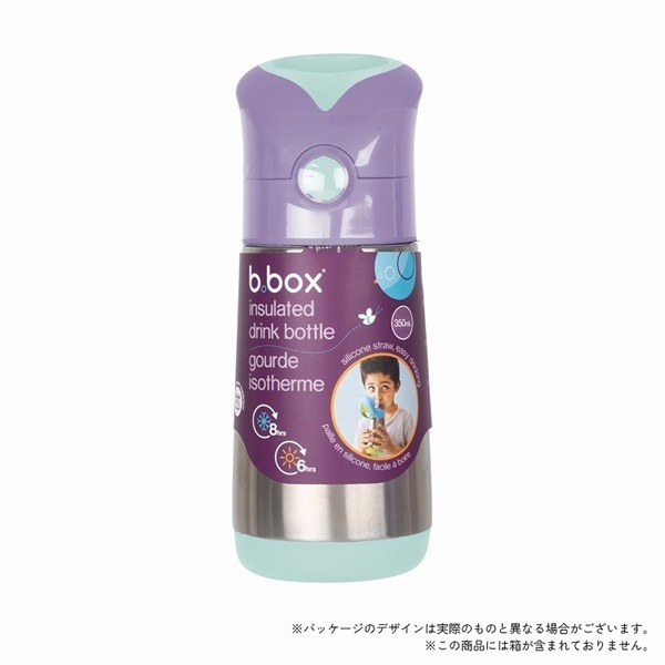 b.box ステンレスドリンクボトル 350ml ライラックポップ 保冷