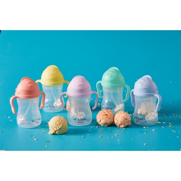 b.box シッピーカップ バブルガム ストローマグ 6ヶ月頃～ ベビー